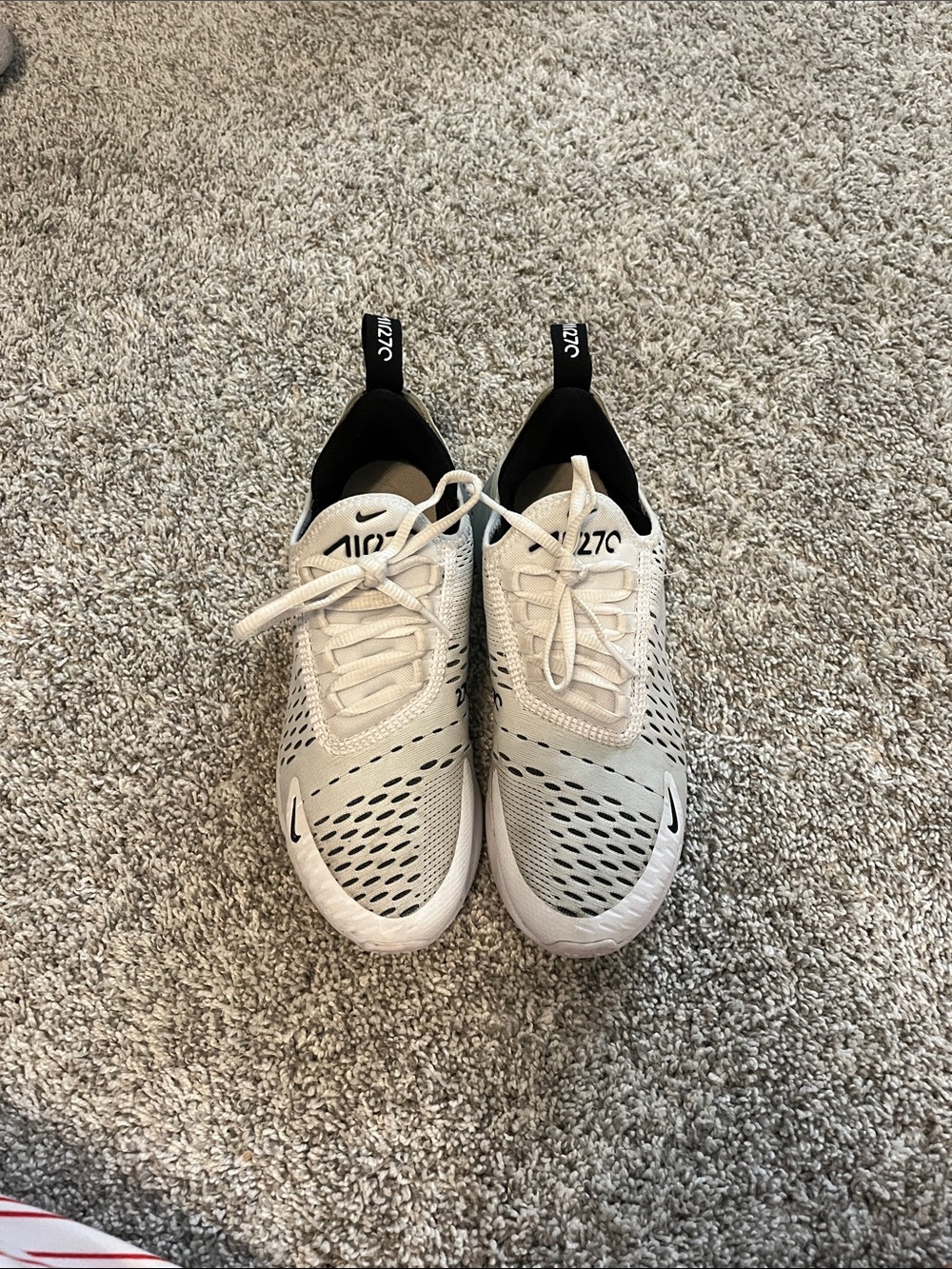 Nike Women’s Air 270 Athletic Sneakers - Cream/Black